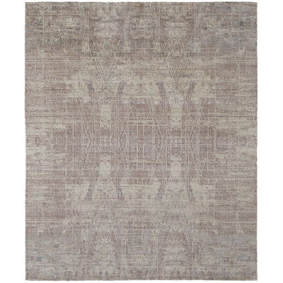 Eastfield Abstract Area Rug in Blue/Ivory