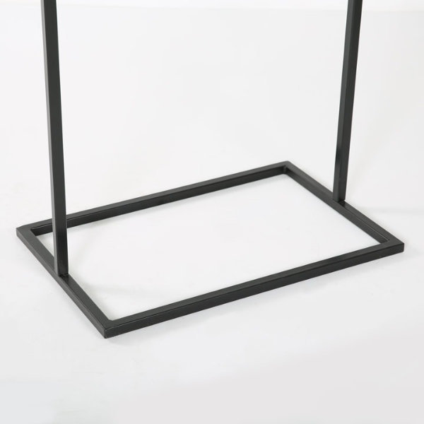 Black Metal Double-Sided Floor Standing Poster Sign Holder
