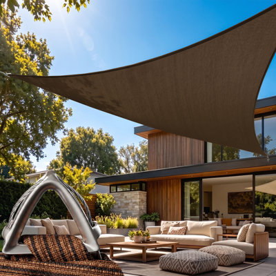 Amgo Customize Pro Ring Triangle Sun Shade Sail 260 GSM Heavy Duty