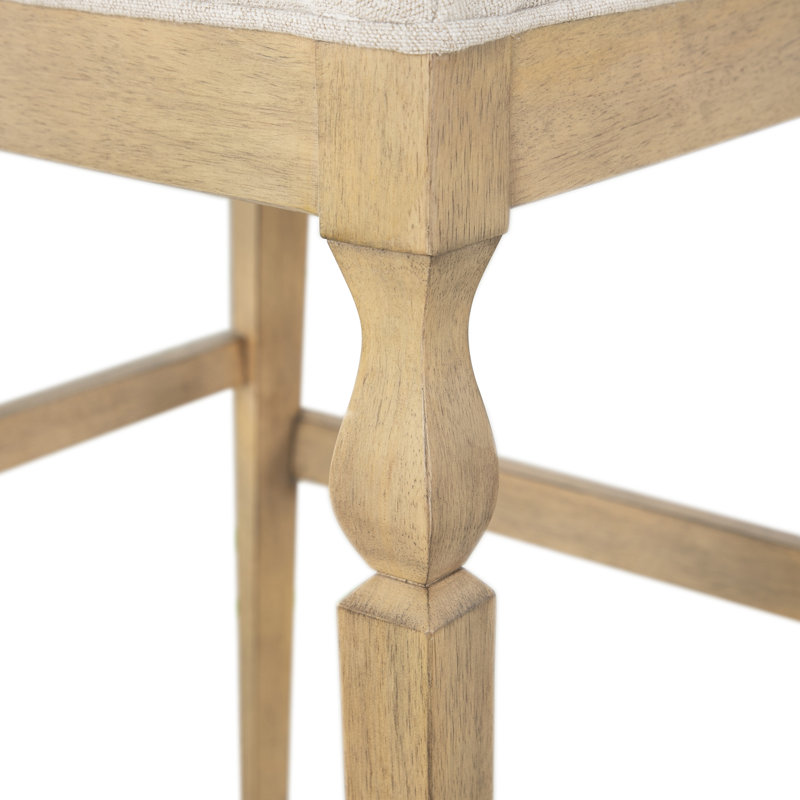 Gaston Upholstered Wooden Bar Stool, Bar Stool (30” Seat Height)
