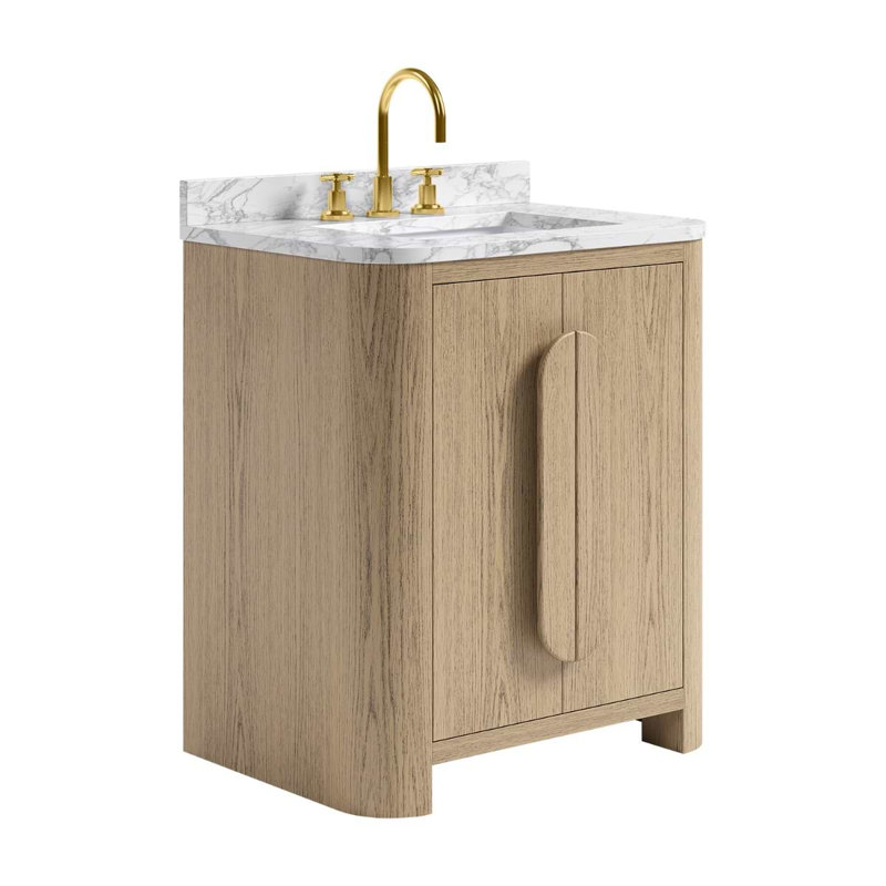 Harper Vanity, 30" W, Carrara Marble
