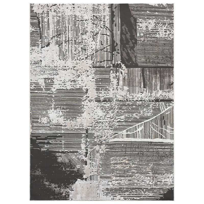 Aelish Abstract Indoor Rug, Rectangle 5'1" x 6'11"