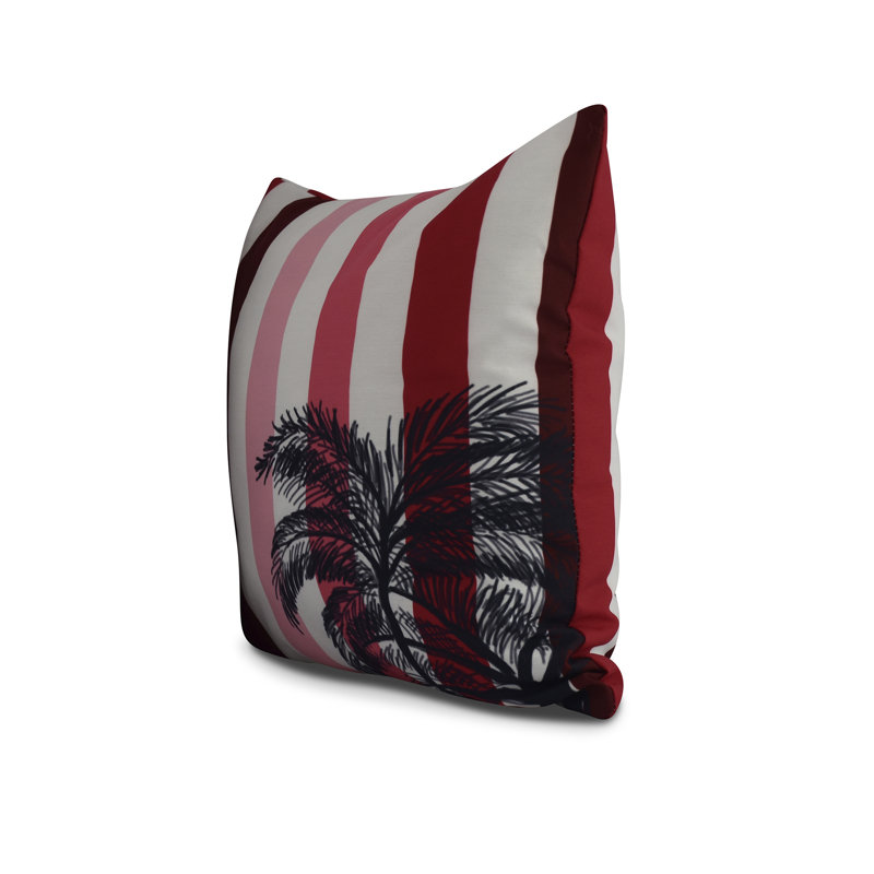 Housse et insert de coussin cubain, Rouge, 26 po x 26 po