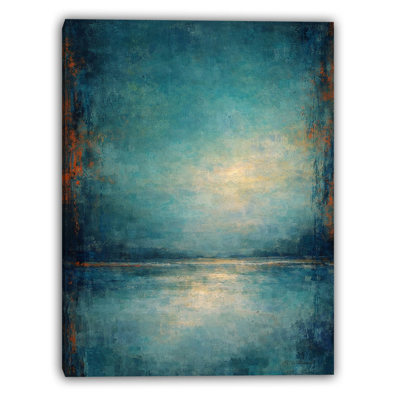 Art mural sur toile Silent Water, L 30 po x H 40 po x P 1,5 po