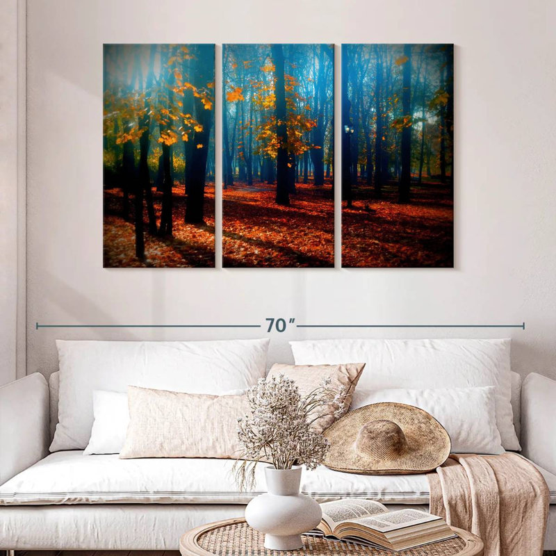 Harnek Autumn Park Trees, H 32 po x l 50 po