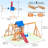 SuniBoxi Backyard Swing Set: Slide, Wall, Sandbox, Monkey Bar, Etc. Outdoor Play for 3-6-Year-Olds.