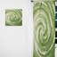 Rideau vert vert foncé Serene Spiral Dreams III - Rideau obscurcissant - 1 panneau-107580736