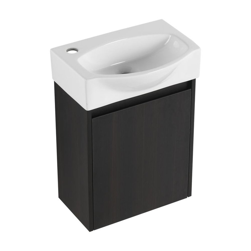 Modern Small Bathroom Vanity with Ceramic Sink