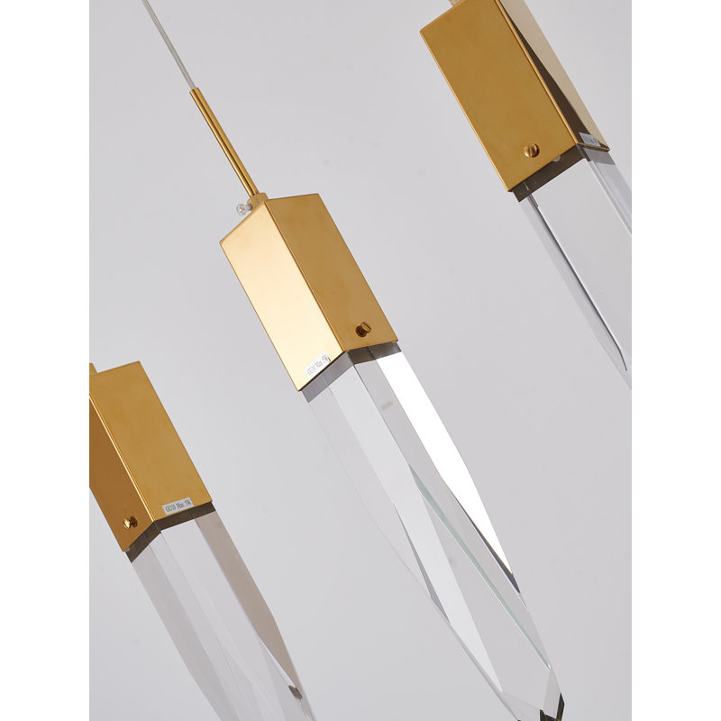 Luminaire suspendu en cristal 3 lumières Transitional