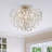 Myria 3-light 15.8'' Crystal Semi Flush Mount-1036357965