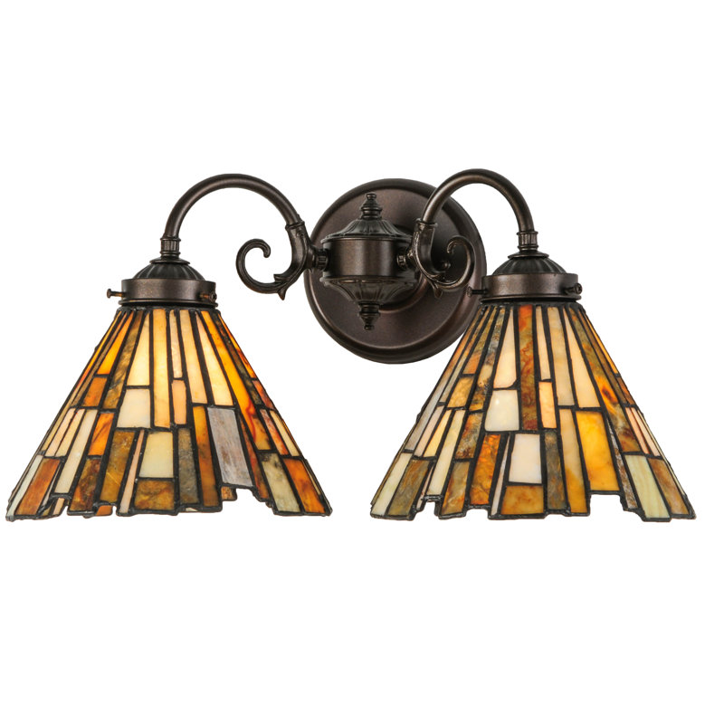 17" Bronze and Brown Energy Star Wall Sconce