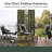 Reclining Folding Camping Chair With Footrest & Carry Bag, Adjustable Outdoor Lounge Chair With Cup Holder-1514996618