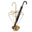 Superbe porte-parapluie doré de 15,7 po x 15,7 po x 29,9 po | Fabrication 100% métal, design durable et élégant | Parfait pour le vestibule, le salon ou le bureau | Solution de rangement élégante et fonctionnelle-1777646536