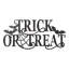 Plaque murale 24 "L TRICK OR TREAT" en métal d'Halloween
