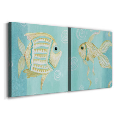 " Whimsical Sea I " 2 Piece Art Print