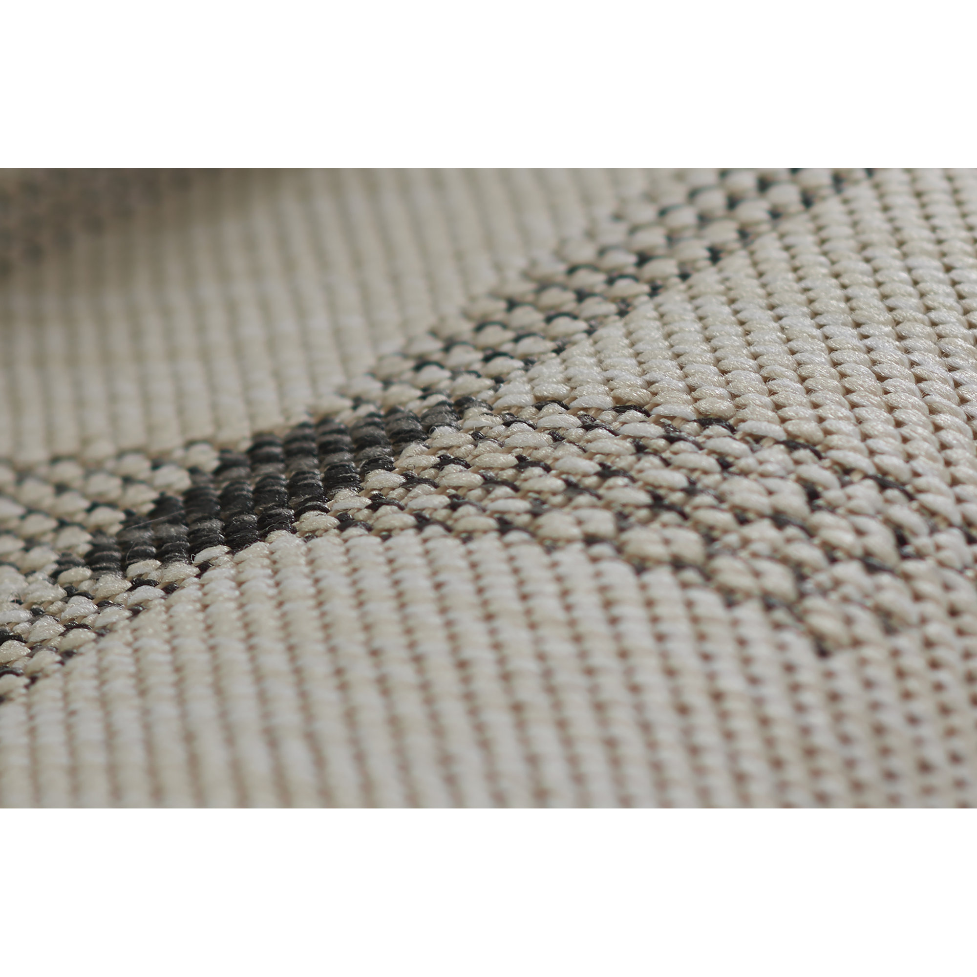 Demetrius Brown Indoor/Outdoor Rug, Rectangle 3'3" x 5'