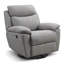 Fauteuil inclinable et oscillant pivotant à 360 ° en tissu gris clair, canapé-lit inclinable manuel simple pour la chambre à coucher du salon-686617120
