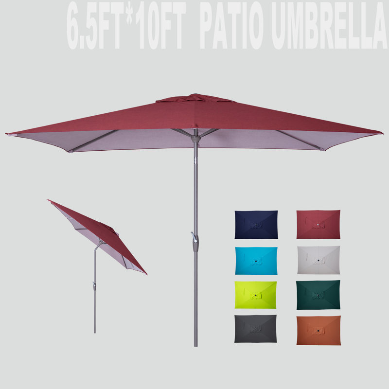 Shinetta 6,5 x 10 pi Parasol carré, Rouge