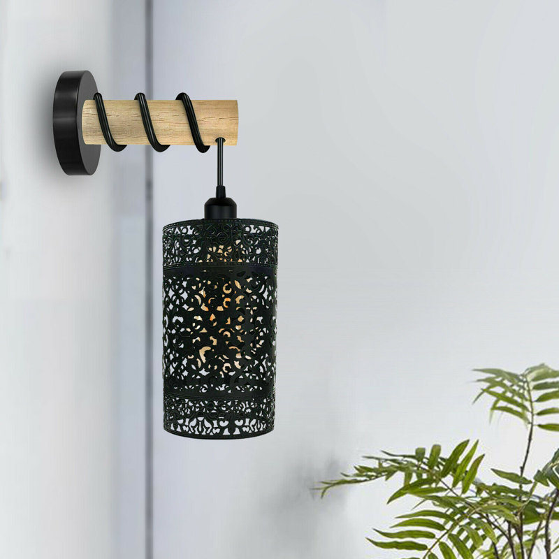 Kirzia Armed Sconce, No, Black