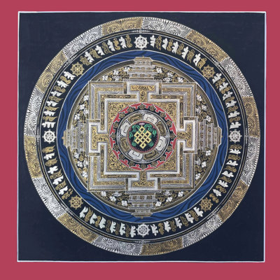 Endless Knot Mandala (Brocadeless Thangka)