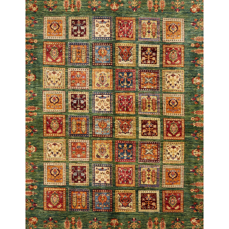 Tapis abstrait moderne 676, Rectangle 5 pi x 7 pi