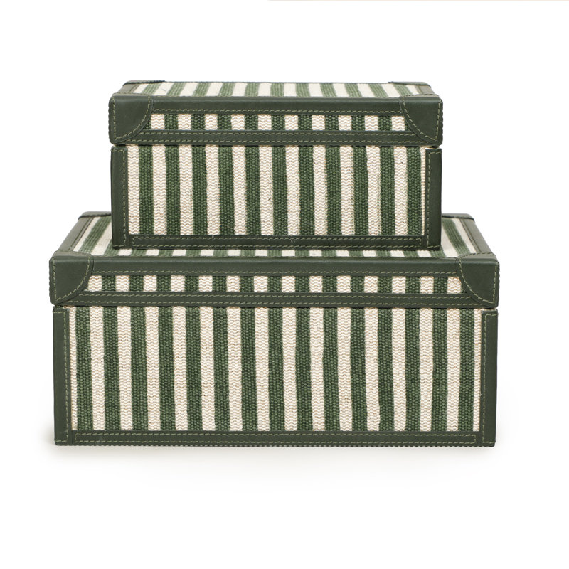 Ensemble de boîtes à souvenirs Kora, Vert