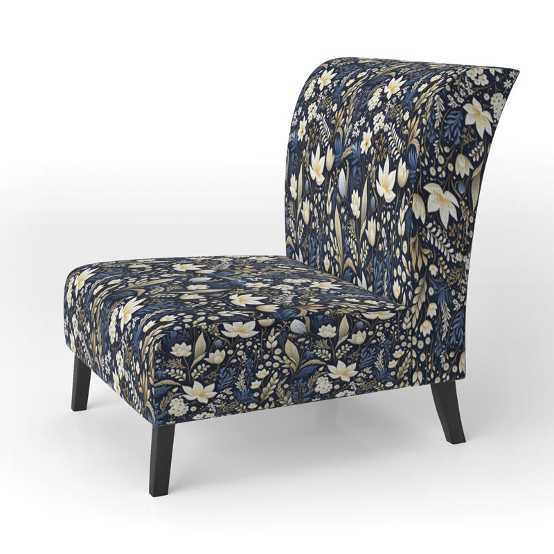 Fauteuil de chambre avec accents éclectiques