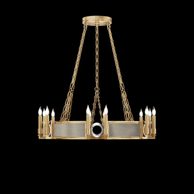 Mirage 12 - Light Wagon Wheel Chandelier
