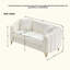 Canapé surdimensionné en chenille, canapé profond 3 + 2 places de luxe, canapé capitonné moderne, canapé à pieds en métal doré pour salon, chambre à coucher, appartement-185451743