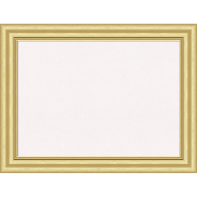 Sophia Gold Framed Corkboard, White Cork Bulletin Board, Organization Board, Pin Board