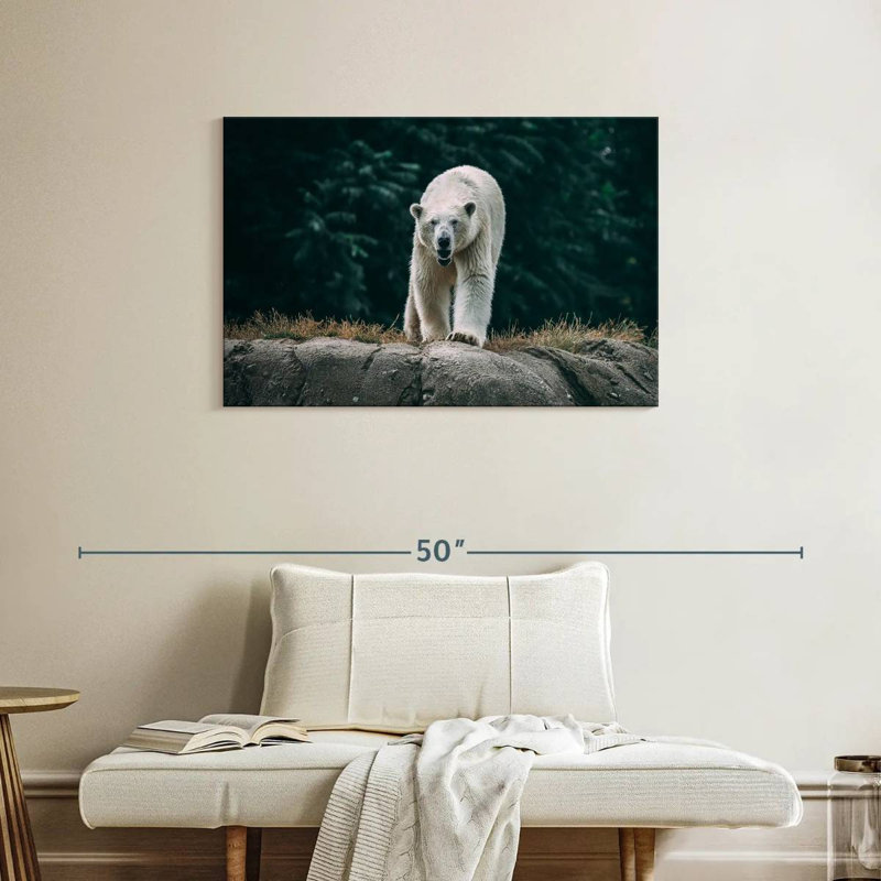 Brampt Angry Polar Bear, 24" H x 36" W
