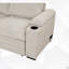 Canapé-lit et chaise longue avec repose-pieds de gauche de 84,5 po Cassan-1028613056