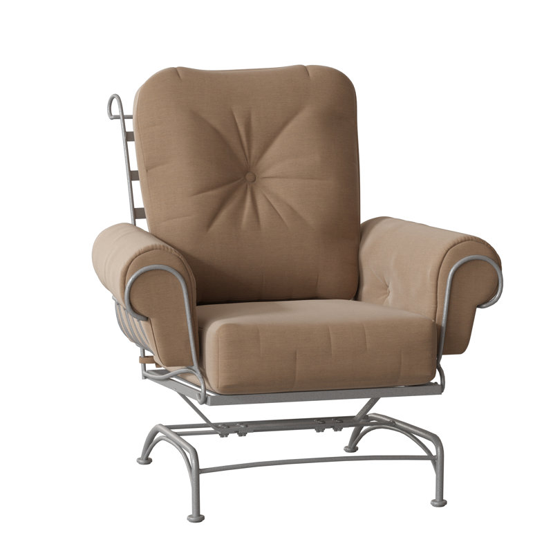 Chaise de terrasse avec coussins Terrace, Étain, Chartres Malt Sunbrella®