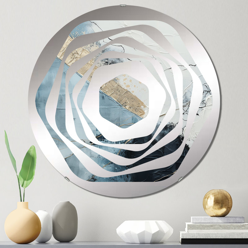 Ahrens - Miroir décoratif Amorphe, 23,6 po x 23,6 po