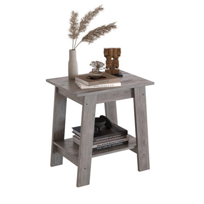 Side Table, End Table, Nightstand, 2-Tier Storage Shelf, Entryway Table, Sofa Table