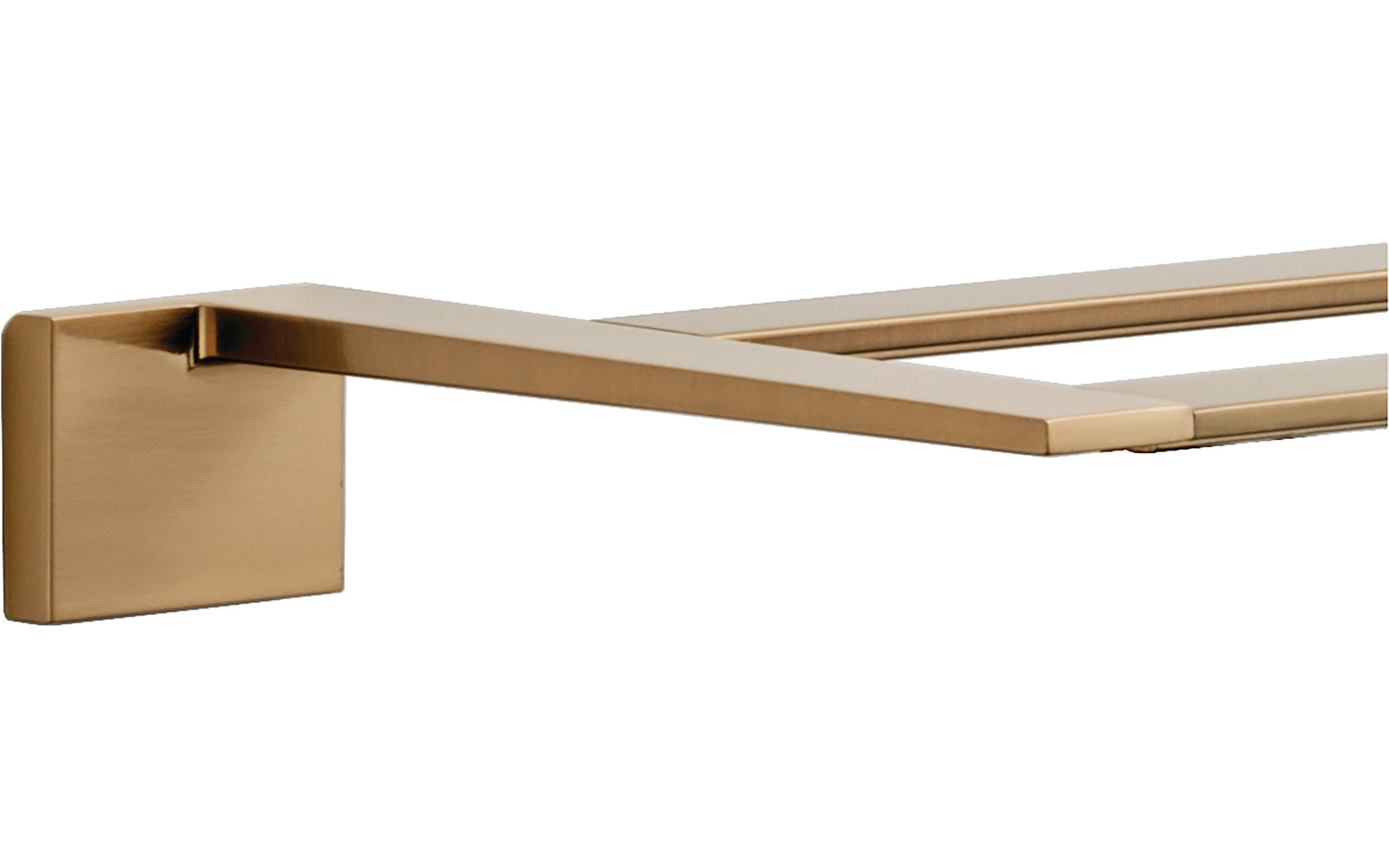 Vero 24" Double Wall-Mounted Towel Bar, Brilliance Champagne Bronze