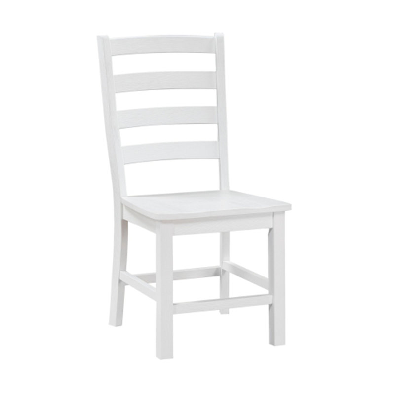 Ensemble de 2 chaises d'appoint en bois, Blanc
