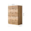 Commode d'appoint moderne en bois massif avec rangement en bois massif