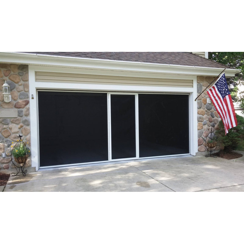 Écran de porte de garage l 6 pi x H 8 pi sans porte de passage