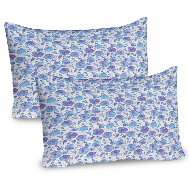Ensemble de 2 taies décoratives Ambesonne Poppy, H 20 po x l 26 po
