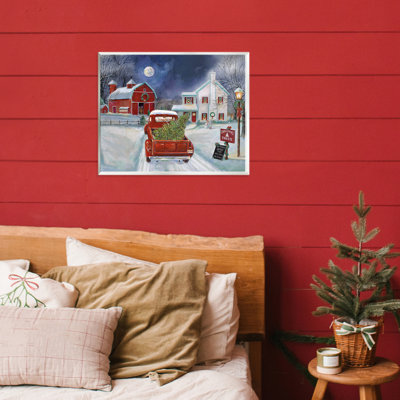 Entering Christmas Tree Farm Wall Plaque, design by Ruane Manning