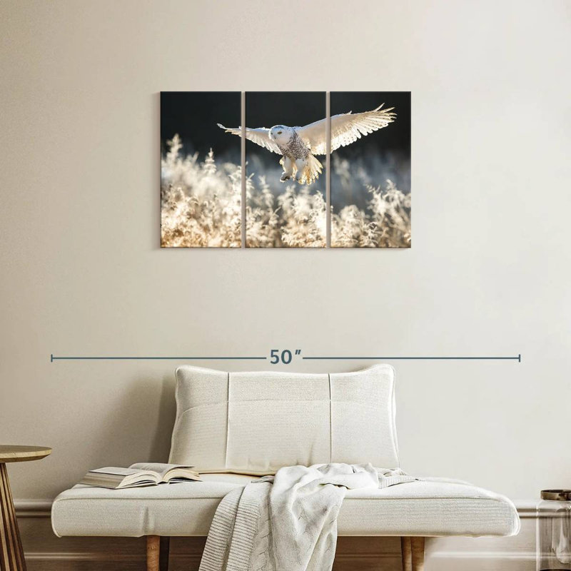 Snowy Owl Hunt, 20" H x 33" W