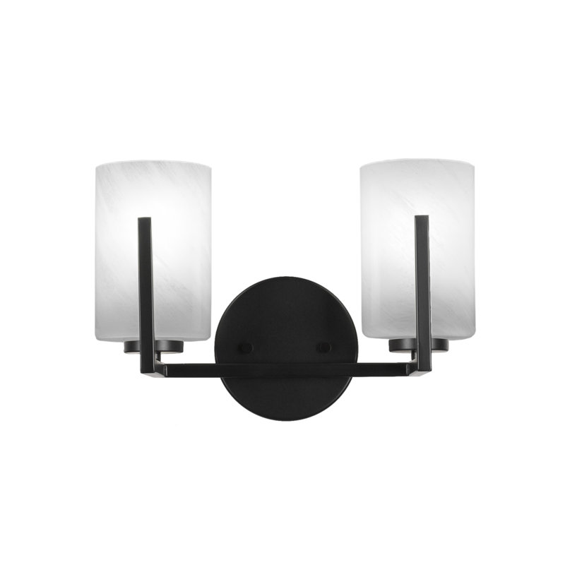 Barre d'éclairage de salle de bain 2 lumières Atlas