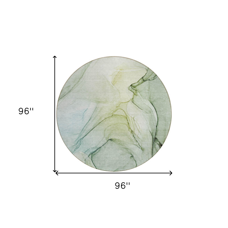 Tapis extérieur rond rond 8 po