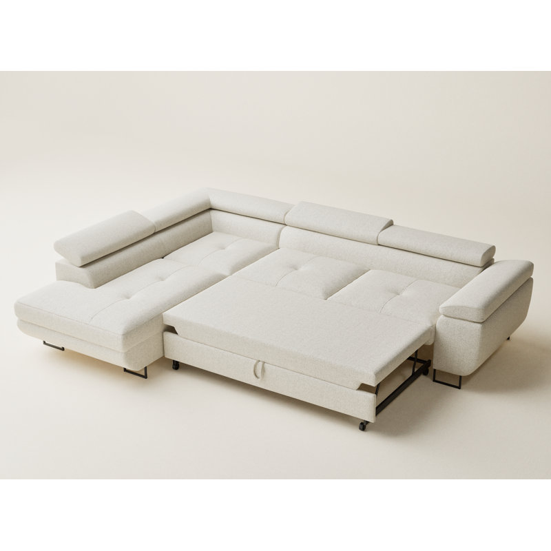 4 Seater Corner Sofa , Ivory, Left Hand Facing