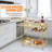 Vaide Bar Cart, with 2 Level Storage Rack with Rolling Bar Cart Wheels On Kitchen, Bar, Restaurant