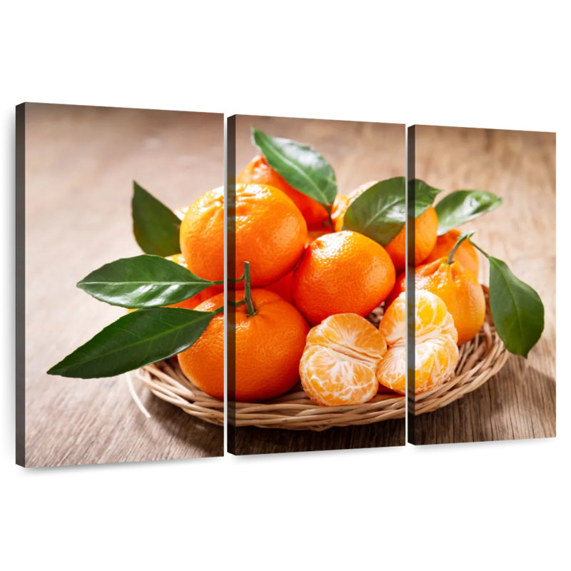 Yarlin Served Mandarin Oranges, 36" H x 57" W