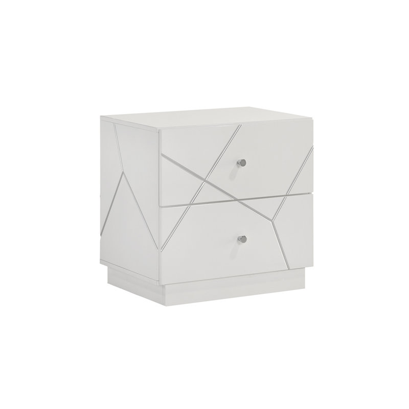 Table de chevet Wragby - blanc