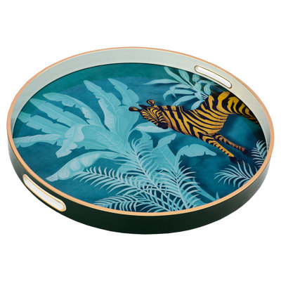 Simbula Glass and Resin Decorative Tray