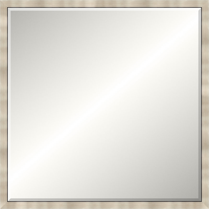 Warm Silver Legacy Mirror, Large Square